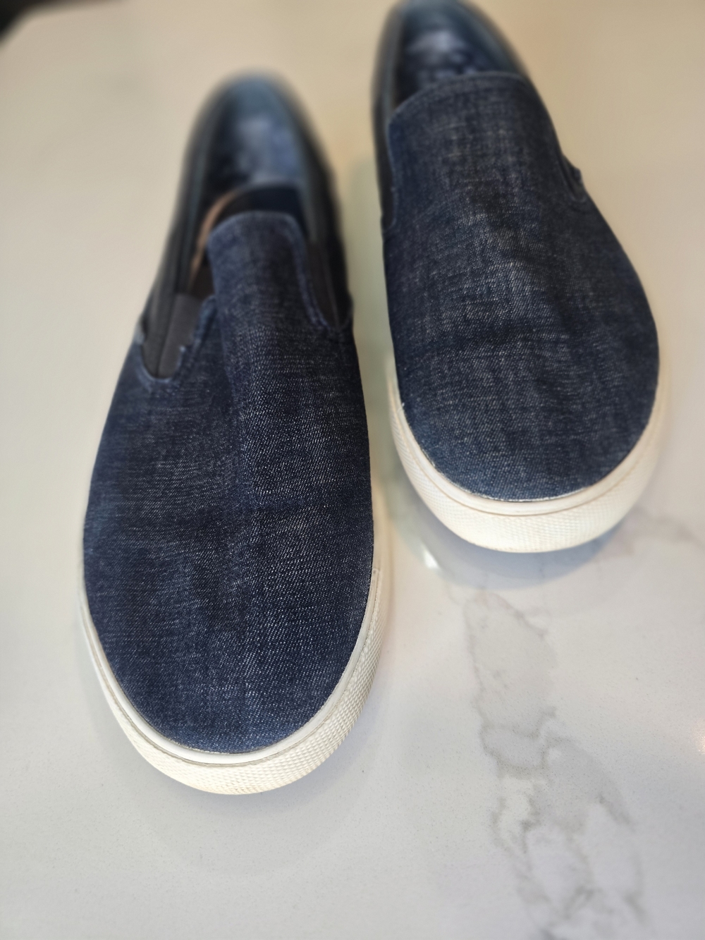 Ben Sherman Men's Slip-On Casual Sneakers in Navy Blue Size 14